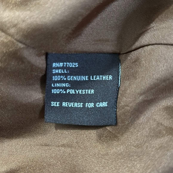 CHI By Faichi Brown Suede Stud Boho Leather Brown Jacket Size Large - Picture 5 of 8